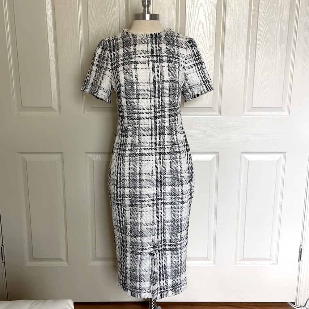Rachel Parcell Size Small Black and White Tweed Dress
